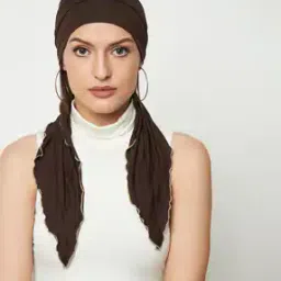 Women Scarf with Contrast Tipping-image-89