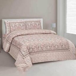 250 GSM Block Print King-Size Bedsheet with Pillow Covers-image-68