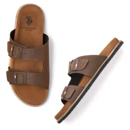u.s. polo assn. Men Double-Strap Slides image 1