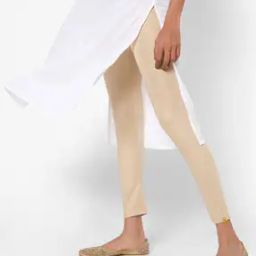 Mid-Rise Leggings with Elasticated Waist-image-58