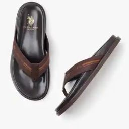Men Logo Print Thong-Strap Flip-Flops-9