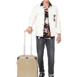 Men Striped Trolley Bag with TSA Lock-image-72