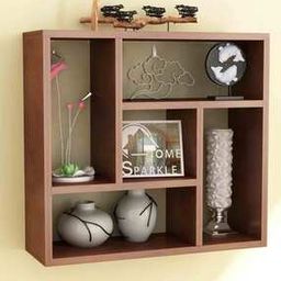 MDF Wooden Square Wall Shelves-11