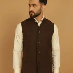 Men Tailored Fit Textured Nehru Jacket-26