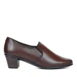 Round-Toe Chunky Heeled Shoes-picture-26