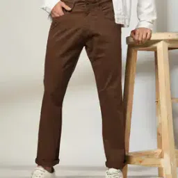 Men Slim Fit Flat-Front Chinos-picture-14
