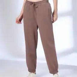 Women Relaxed Fit Joggers with Insert Pockets-image-27