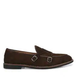 Slip-On Loafers with Buckle Accent-image-81