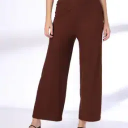 Women Chevron Pattern Trousers-17