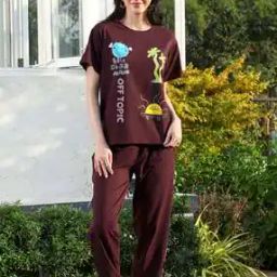 Women Typographic Loungewear Set-image-60