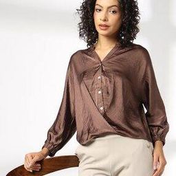 Women Relaxed Fit Twist-Front Top-image-38
