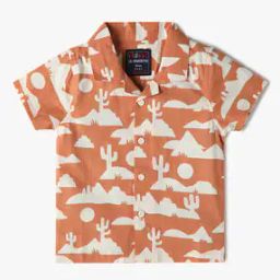 Boys All-Over Print Regular Fit Cotton Shirt-16