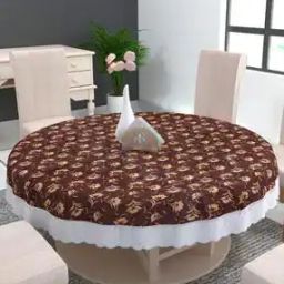 Floral Print Waterproof 4-Seater Table Cover-51
