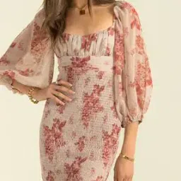 lulu & sky Women Floral Print Bodycon Dress-picture-11