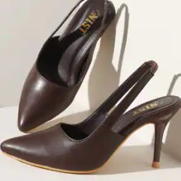 Women Round-Toe Slip-On Stilettos-image-3