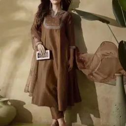 Sequence Embroidered Flared Kurta Set-picture-19