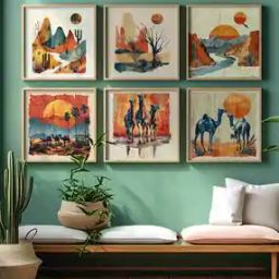 Set of 6 Printed Wall Paintings-picture-5