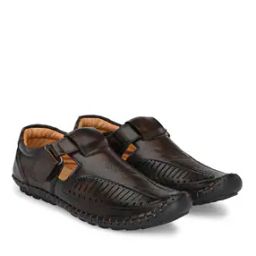 Laser-Cut Fisherman Sandals with Velcro Closure-picture-19