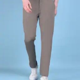 Men Slim Fit Pants with Insert Pockets-image-16