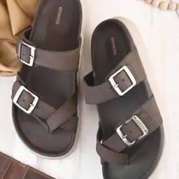 Men Double Strap Slip-On Slides-14