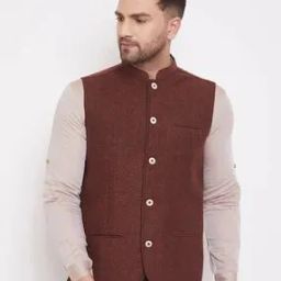 Chevron Pattern Nehru jacket-41