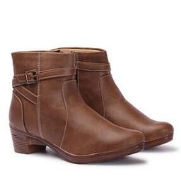 Women Ankle-Length Boots with Buckle-Closure-picture-40