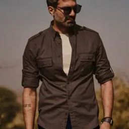 andamen Men Classic Shirt with Epaulettes-picture-23