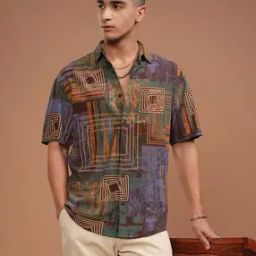 Abstract Relaxed Fit Shirt-picture-15
