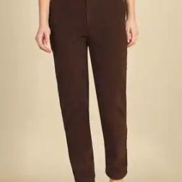 Women Flat-Front Straight Fit Pants-picture-36