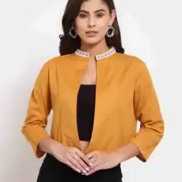 Open-Front Crop Shrug-1