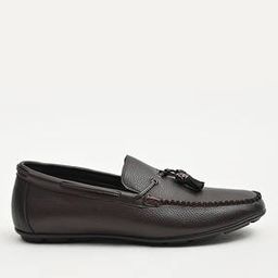 Men Slip-On Loafers with Tasseled Accent-image-59