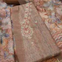 Women Embroidered 3-Piece Unstitched Dress Material-image-36