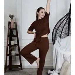 Women 2-Piece Top with Pyjamas-image-2