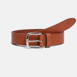 Men Typographic Print Belt with Tang Buckle Closure-0