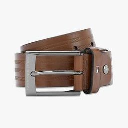 Striped Leather Belt-33