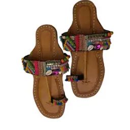 Women Embellished  Toe-Ring Flip-Flops-47