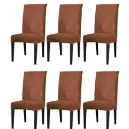 Set of 6 Velvet Chair Covers 20" x 16"-image-102