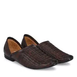 Basket-Weave Slip-On Juttis-image-38