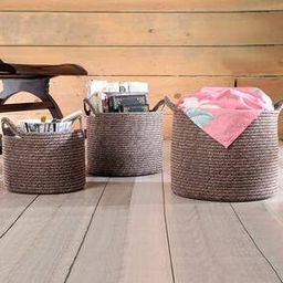Set of 3 Multipurpose Baskets with Handles-3