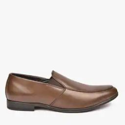 Perforated Slip-On Formal Shoes-image-32