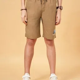 urban ranger by pantaloons Men Slim Fit Flat-Front Knit Shorts image 1