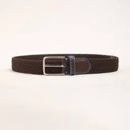 Men Braided Wide Belt with Tang-Buckle Closure-image-59