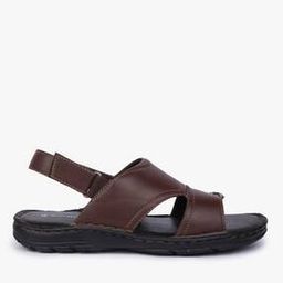 Slingback Flat Sandals with Velcro Fastening-image-64