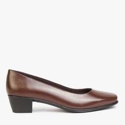 Squared-Toe Slip-On Kitten Heels-image-49