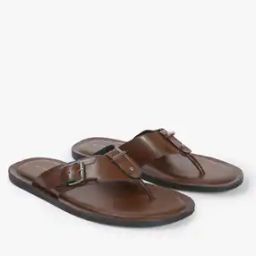 Thong-Strap Sandals with Buckle Accent-image-42