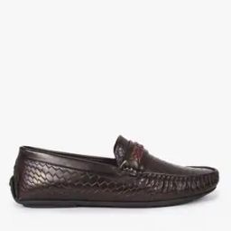 Reptilian Pattern Slip-On Loafers-picture-3