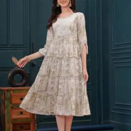 Floral Fit and Flare Dress-image-51