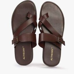 Men Criss-Cross Strap Sandals with Buckle Fastening-image-70