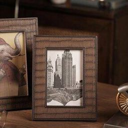 Croco Textured Rectangle Photo Frame-15