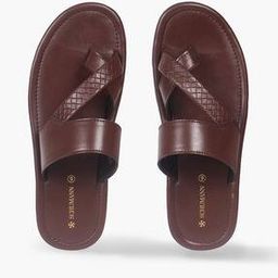 Men Basket-Weave Toe-Ring Sandals-image-42